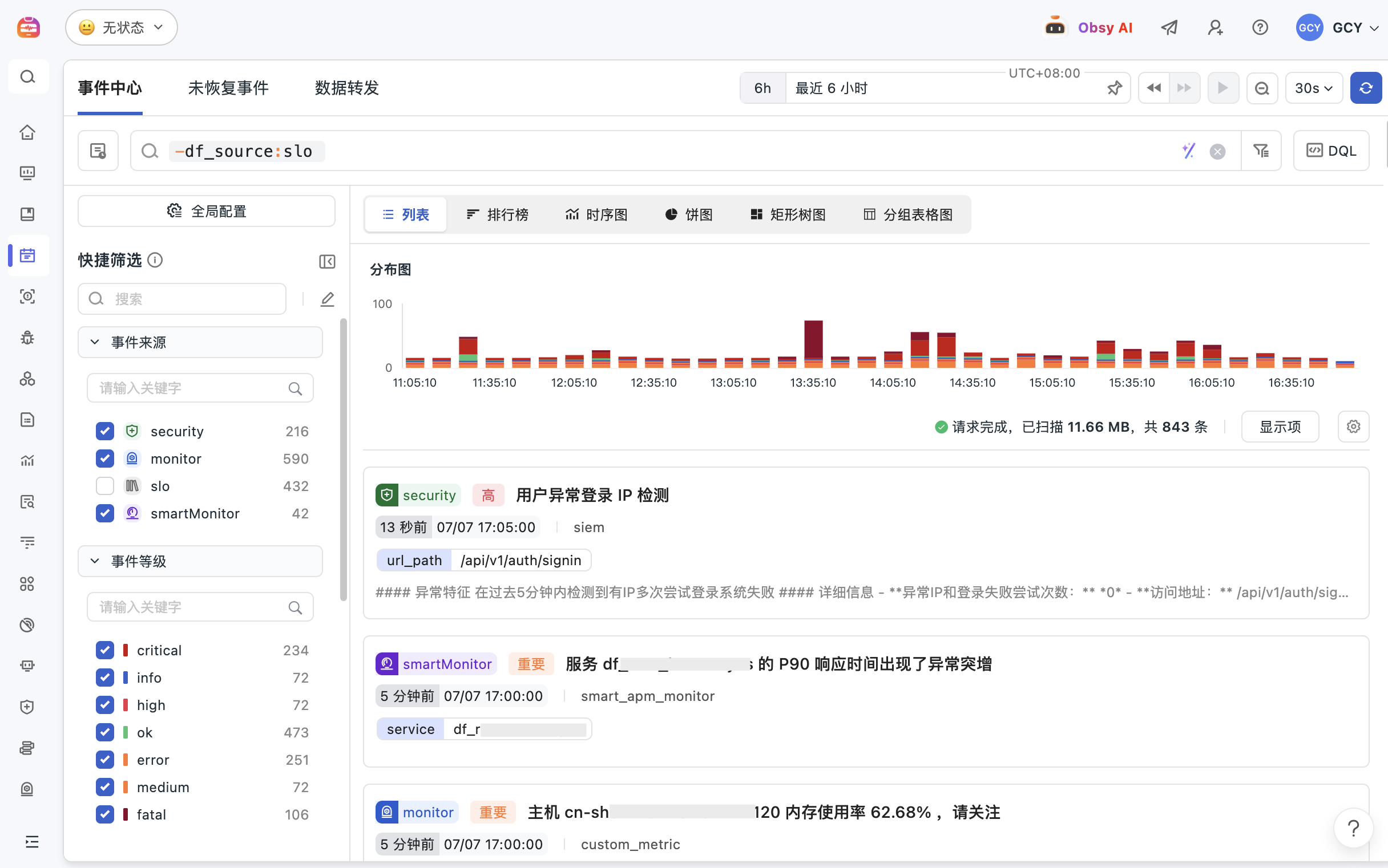事件中心
