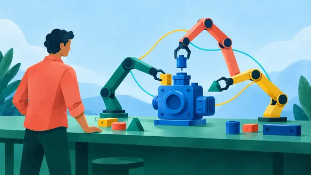 智能体工具协作与任务执行插画
